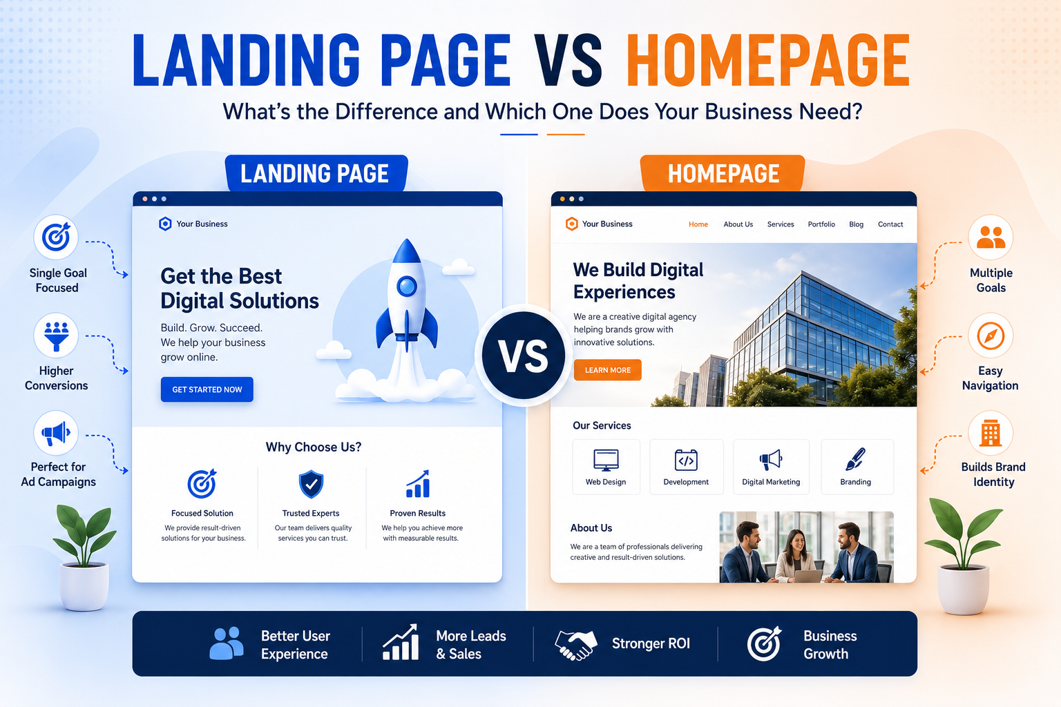 Landing Page vs Homepage image 