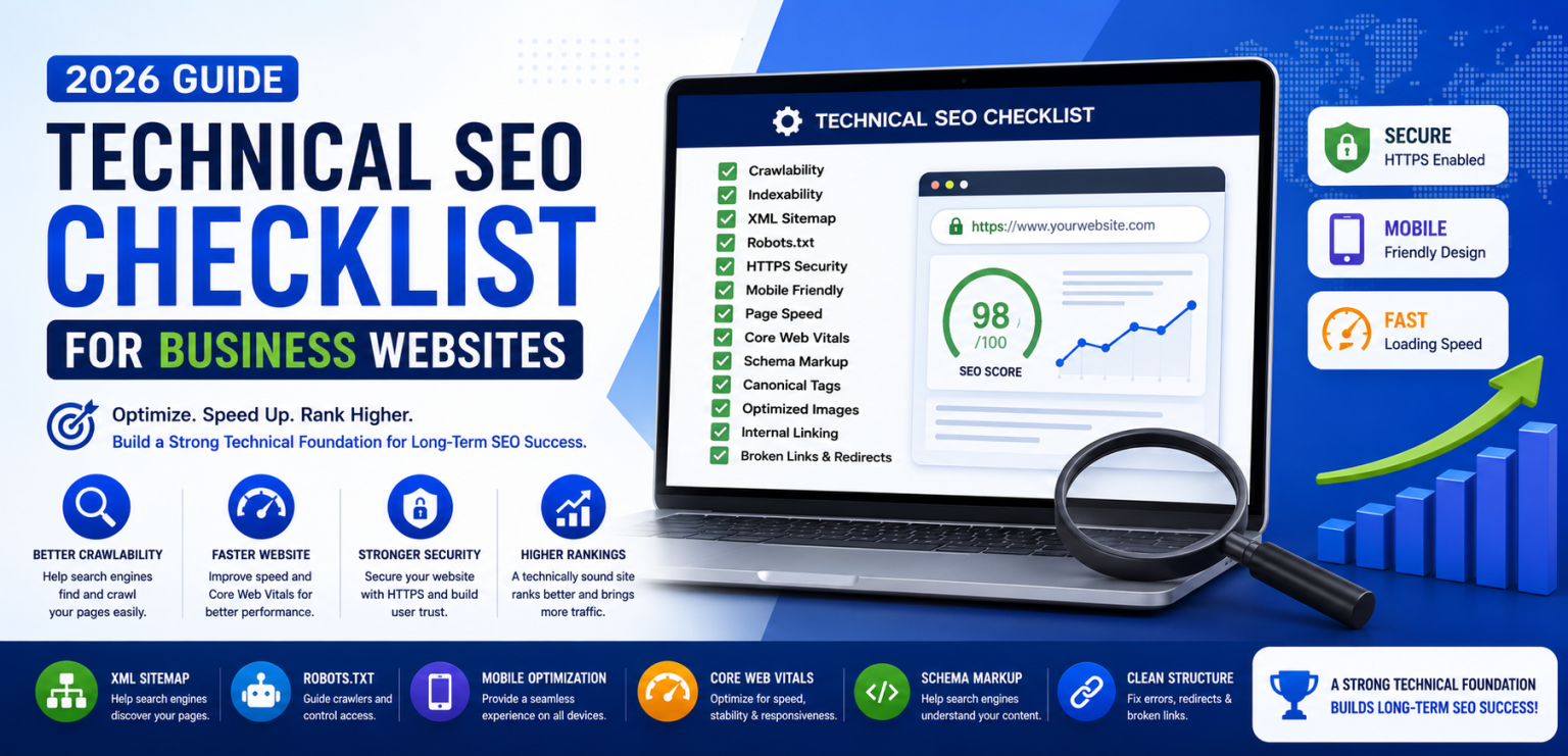 Technical SEO Checklist for Business Websites in 2026