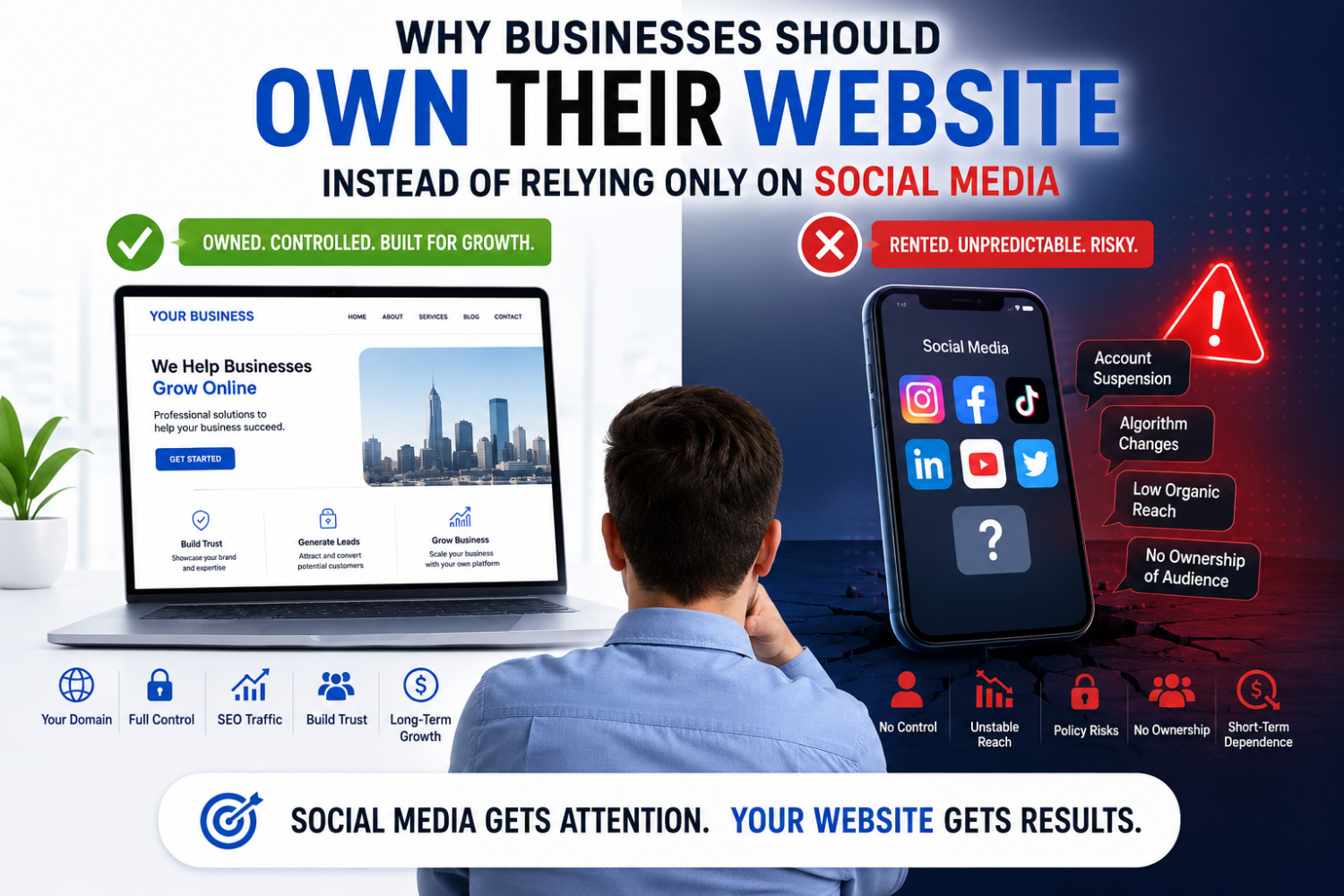 Business Website Ownership vs Social Media Dependency Guide