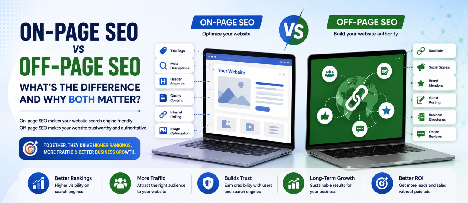 On-Page SEO vs Off-Page SEO: What's the Difference