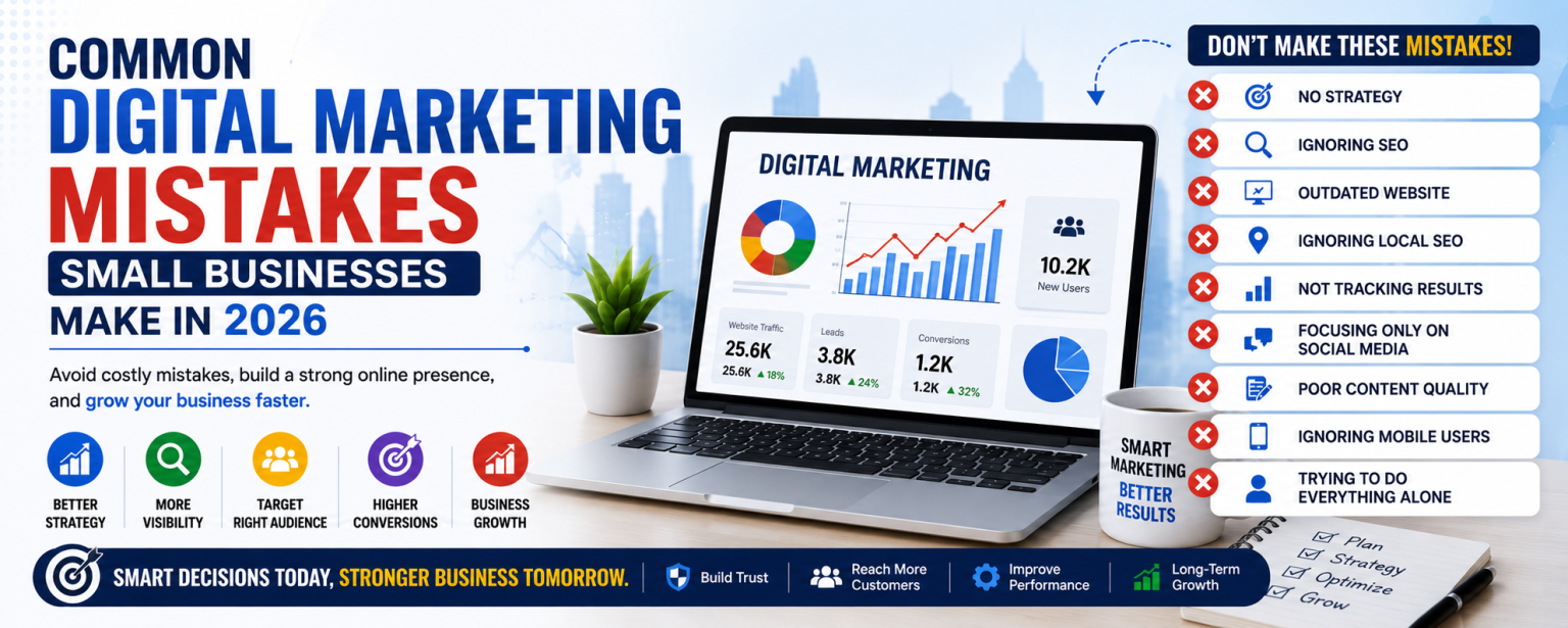 Common Digital Marketing Mistakes Small Businesses Make in 2026